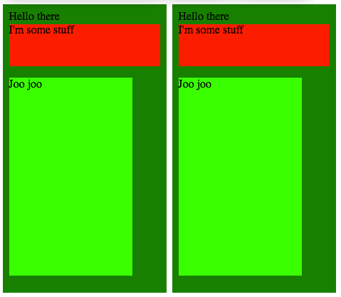 Elements containing their children properly when children have widths set in viewport units in Firefox