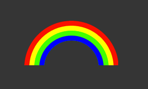 Rainbow in SVG
